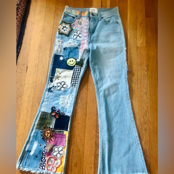 BDG Denim - Urban outfitters Embroidered Light Blue Jeans